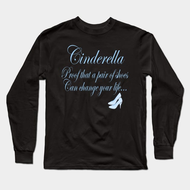 Cinderella Shoe T-Shirt Long Sleeve T-Shirt by Chip and Company